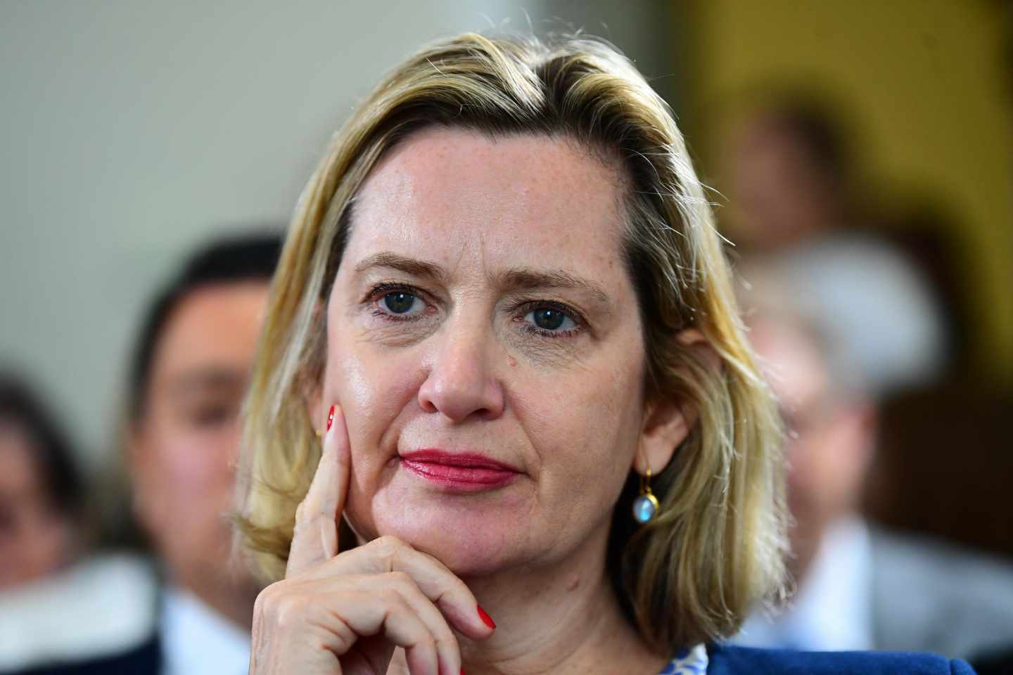 La ministra de Trabajo y Pensiones del Gobierno británico, Amber Rudd.