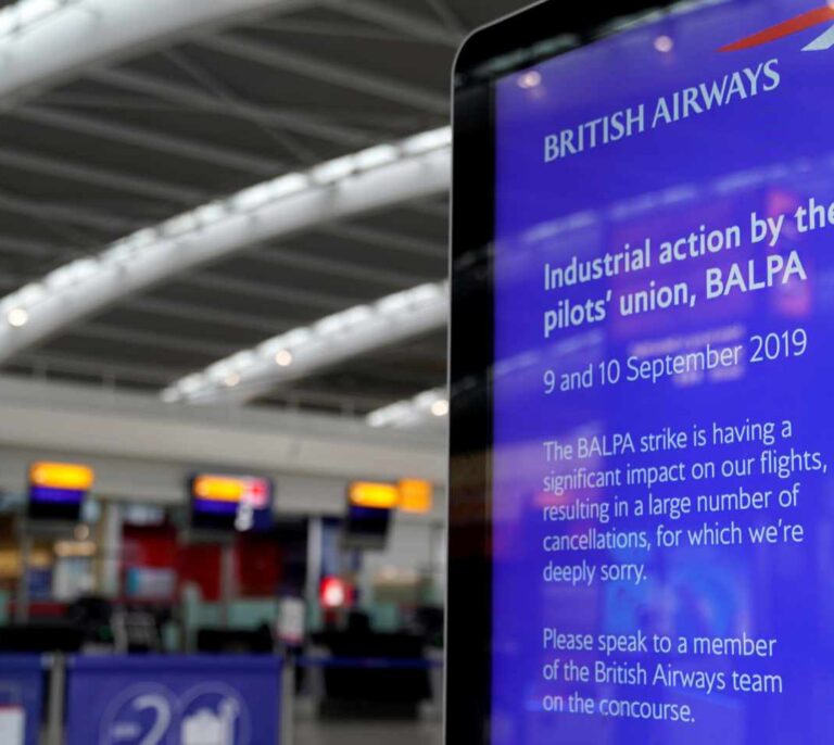 British Airways cancela 1.700 vuelos por la huelga de pilotos y deja miles de afectados