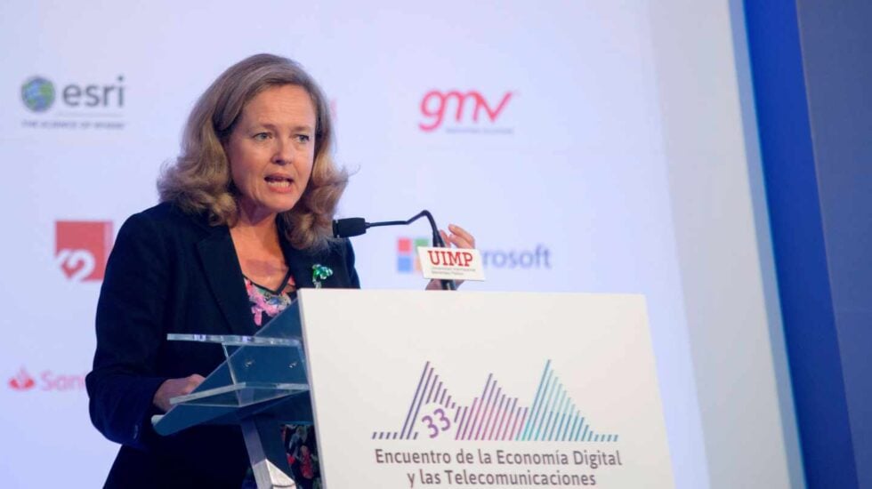 La ministra de Economía, Nadia Calviño.