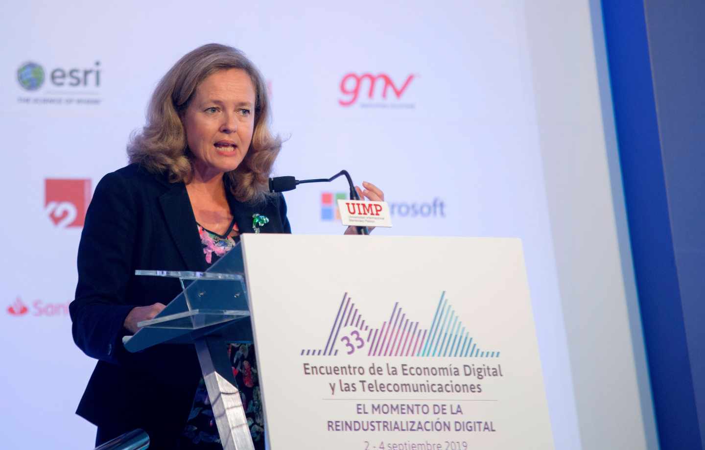 La ministra de Economía, Nadia Calviño.