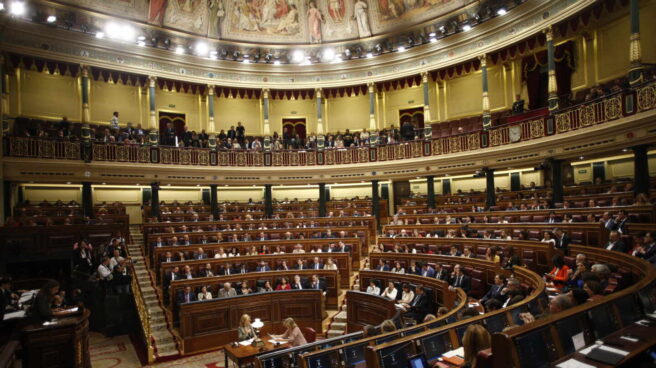 Todos se pegan un tiro en el pie en esta votación de hoy El hemiciclo del Congreso de los Diputados, el día que echó a arrancar la legislatura que ahora acaba (21 de mayo).
