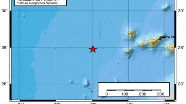 Registran un terremoto de magnitud 5.7 al oeste de El Hierro