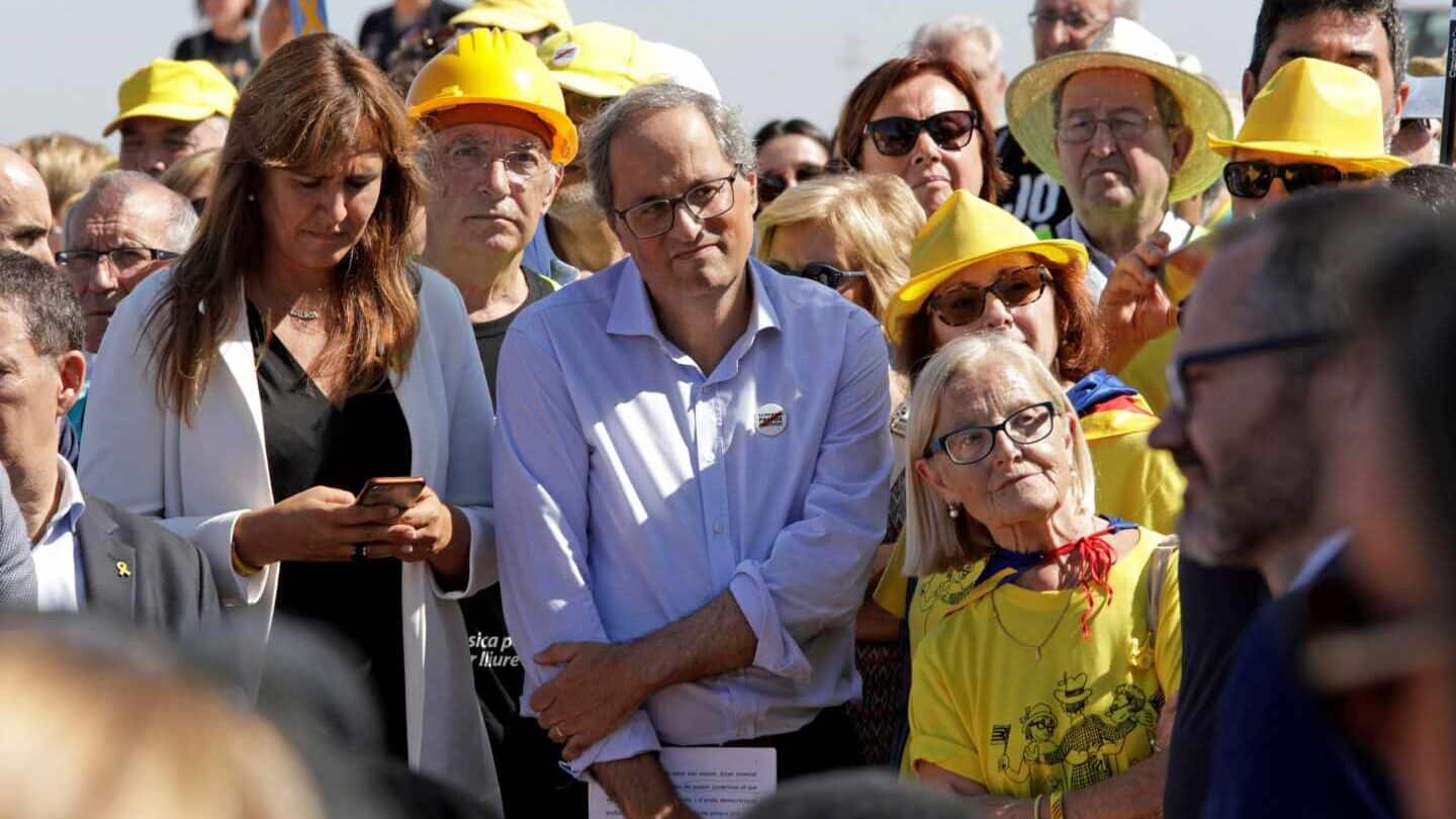 Torra no aclara su relación con los CDR detenidos y niega que exista "violencia"