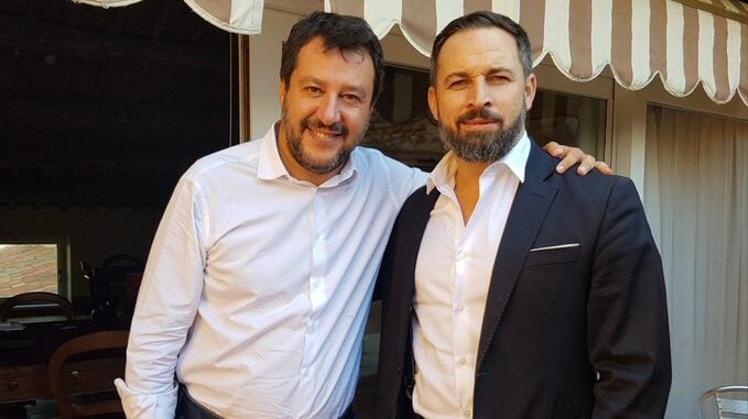 Abascal viaja a Roma para reunirse con Matteo Salvini