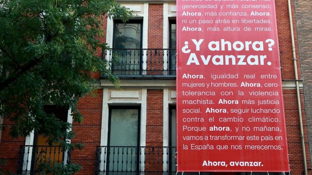 El PSOE lanza el lema electoral: "¿Y ahora? Avanzar"