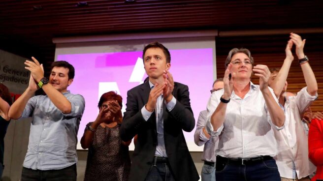 Íñigo Errejón, en la presentación de Más País. A la derecha de la imagen, Marta Higueras. Íñigo Errejón, en la presentación de Más País.