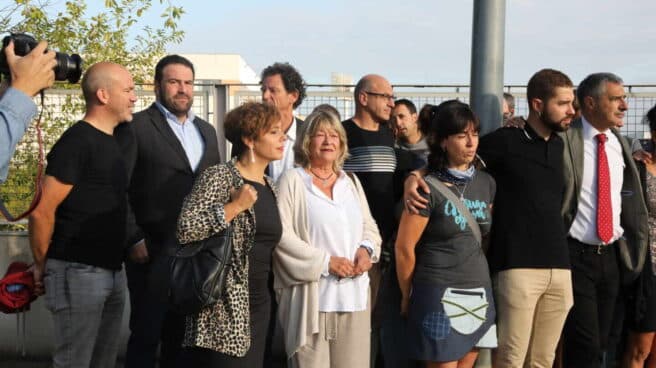 Las abogadas Amia Izko y Arantza Zulueta, antes de acceder a la vista en la Audiencia Nacional.