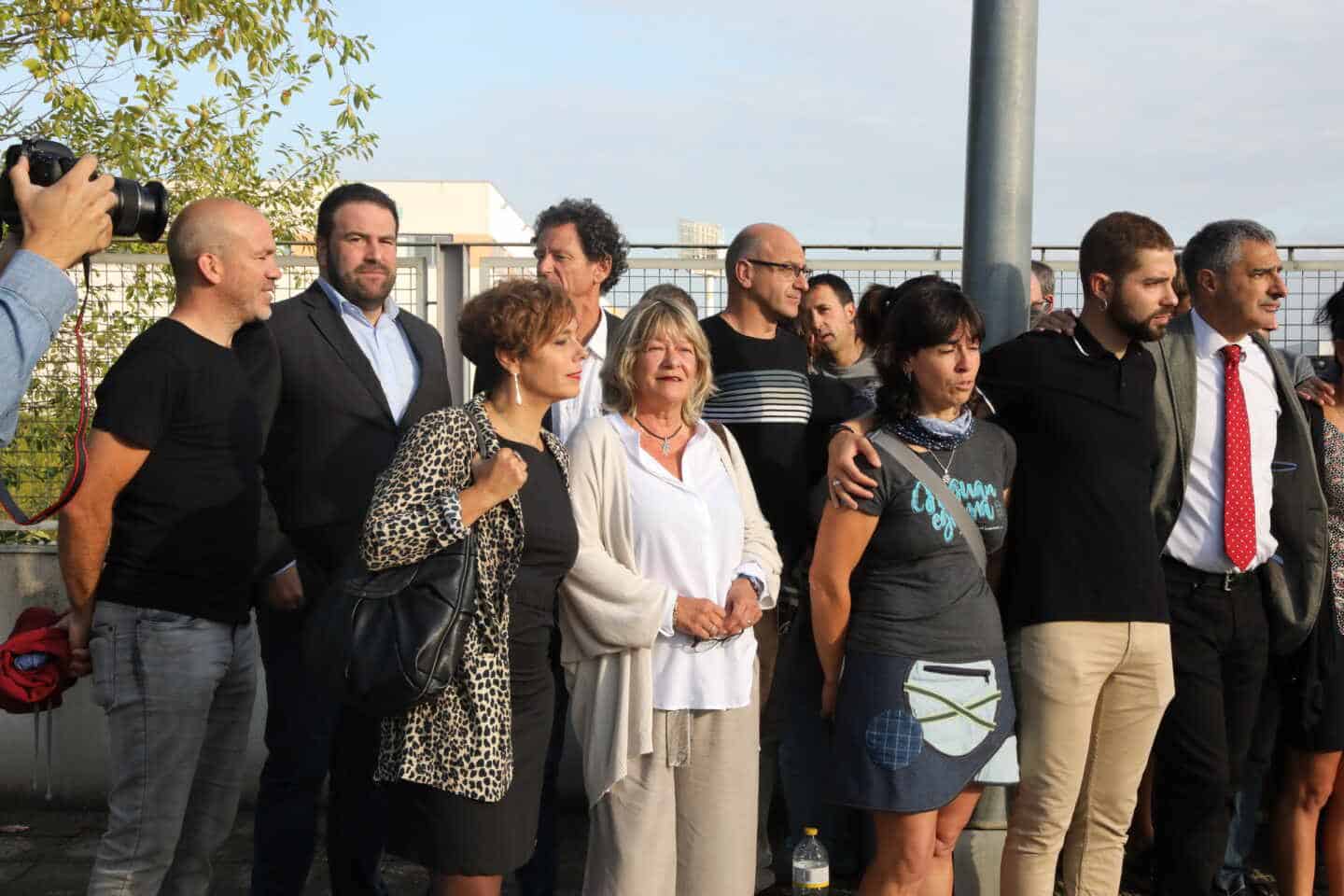 Las abogadas Amia Izko y Arantza Zulueta, antes de acceder a la vista en la Audiencia Nacional.