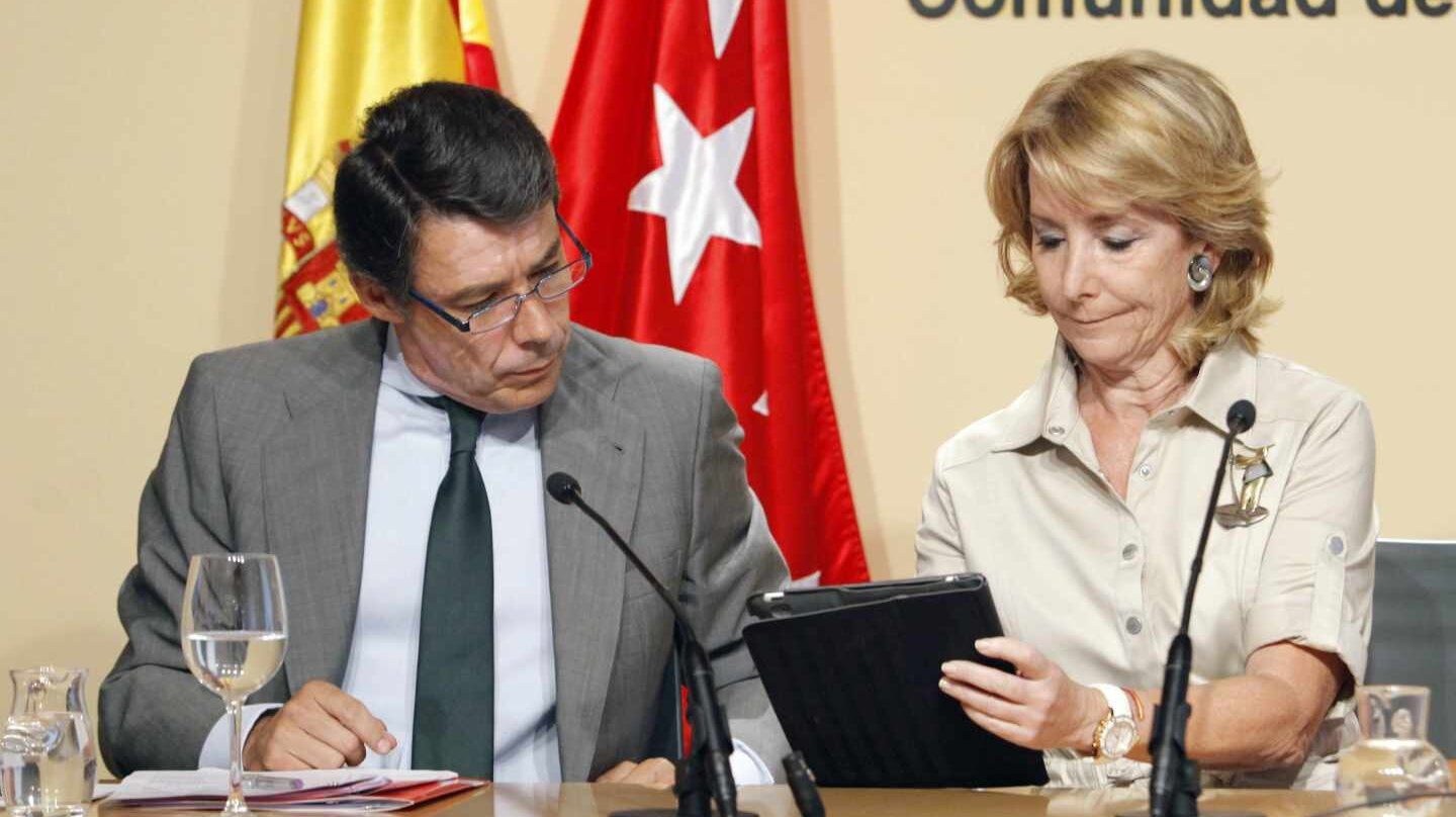 Ignacio González y Esperanza Aguirre en 2011.