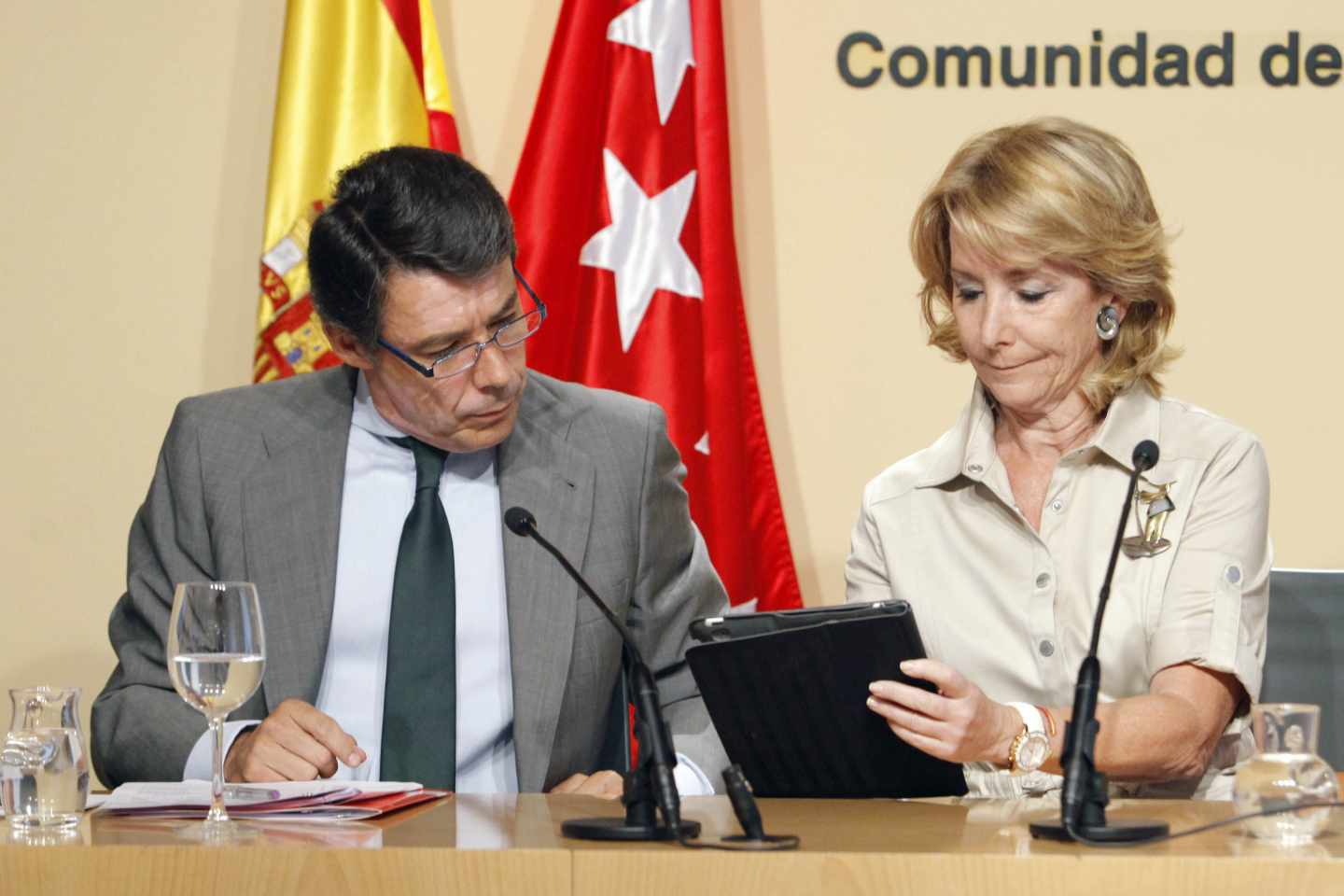 Ignacio González y Esperanza Aguirre en 2011.