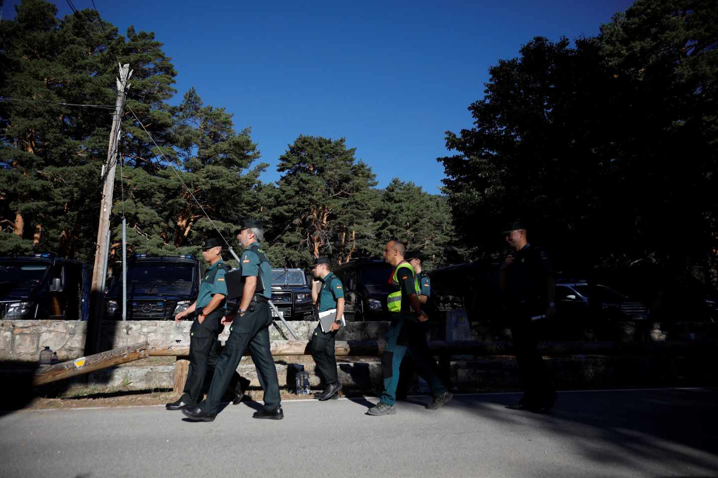 Agentes de la Guardia Civil, durante el operativo de búsqueda de Blanca Fernández Ochoa.