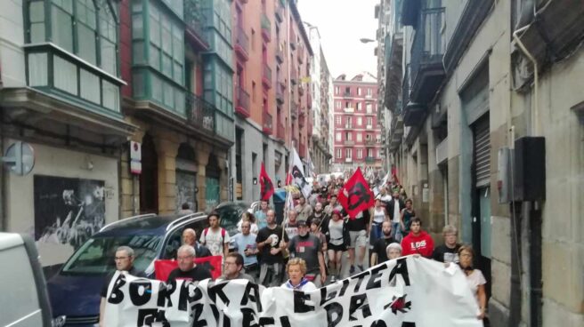 Manifestación a favor de los presos de ETA.