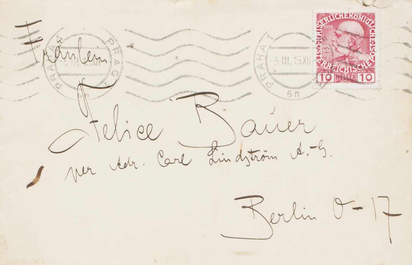 Carta de Kafka a Bauer.