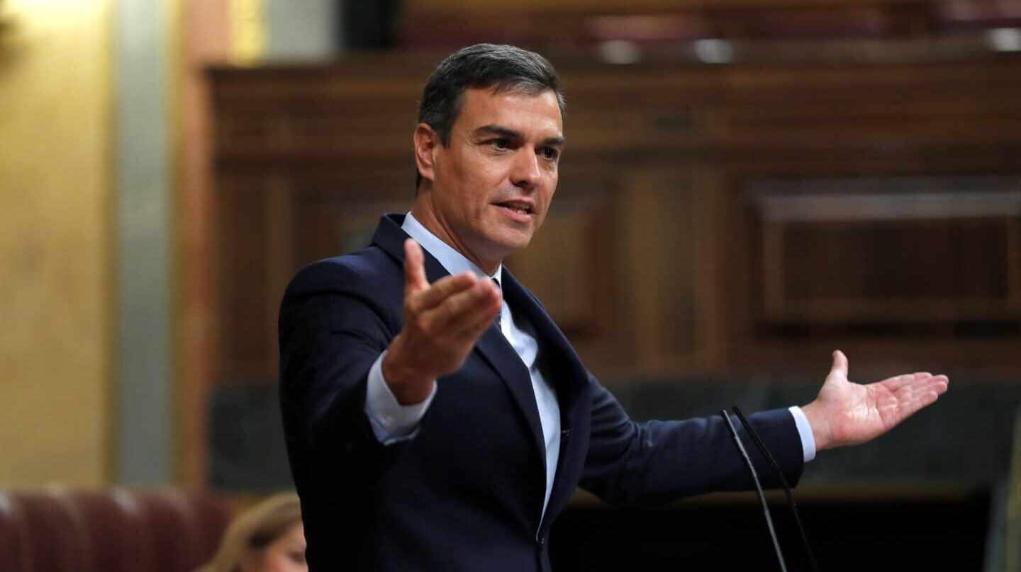 Pedro Sánchez, este miércoles en el Congreso de los Diputados.