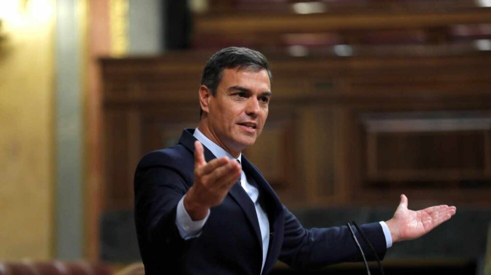 Pedro Sánchez, este miércoles en el Congreso de los Diputados.