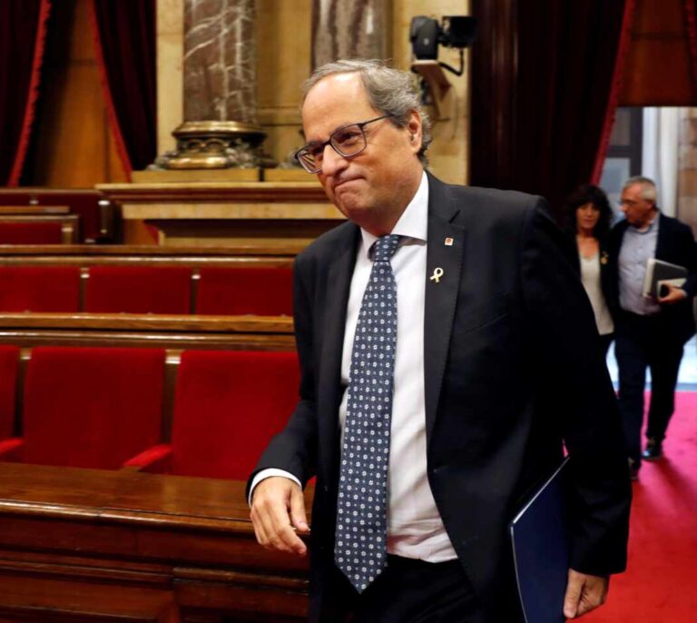 La JEC delega en el Parlament la destitución de Torra como presidente  de la Generalitat
