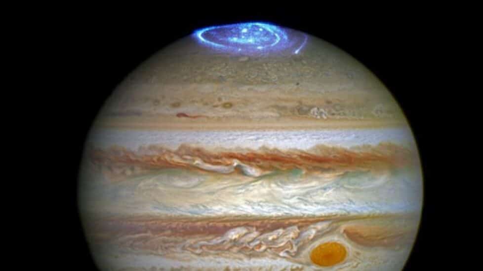 Auroras en la atmósfera de Júpiter