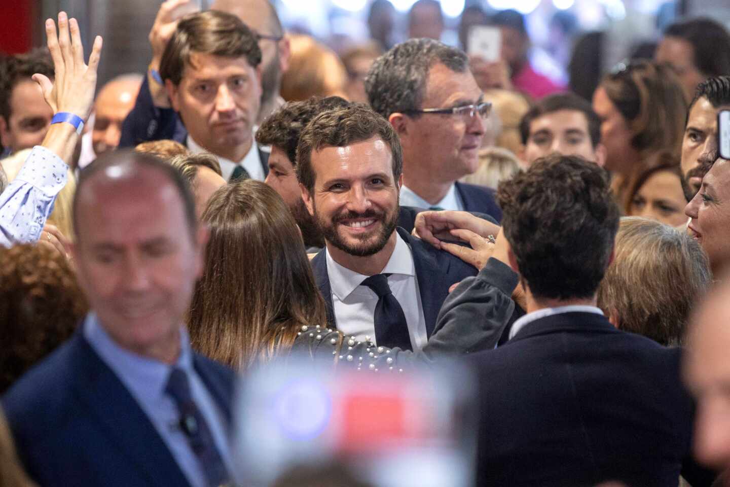 Pablo Casado en un acto este martes en Murcia