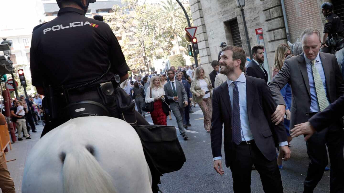 Casado este miércoles junto a Fabra por las calles de Valencia