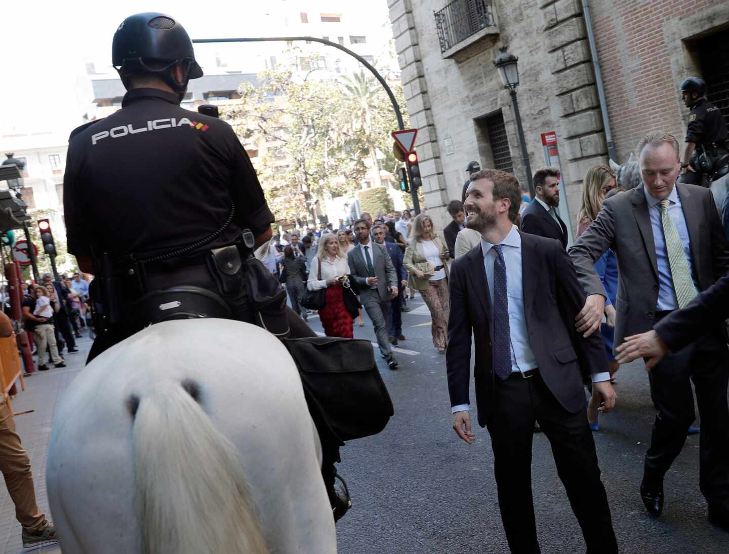 Casado este miércoles junto a Fabra por las calles de Valencia