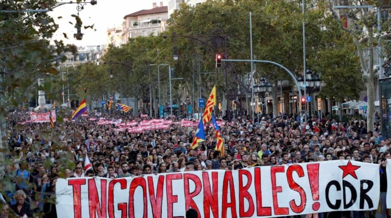 Miles de personas convocadas por los CDR este martes