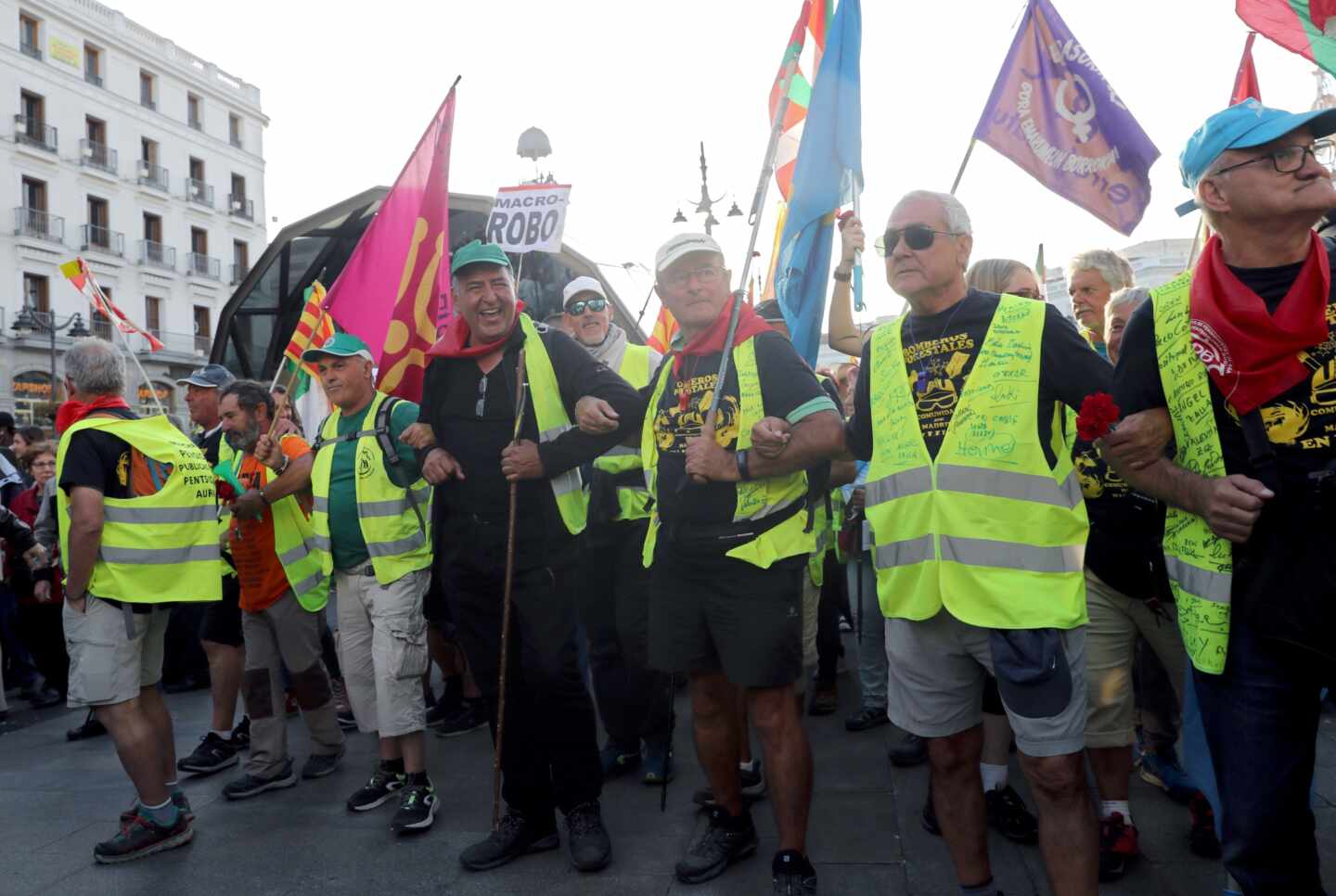 Miles de jubilados advierten a Sánchez de que "no pararán" hasta blindar las pensiones con el IPC