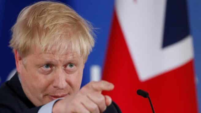 El primer ministro británico, Boris Johnson. Boris Johnson tras el Consejo Europeo.