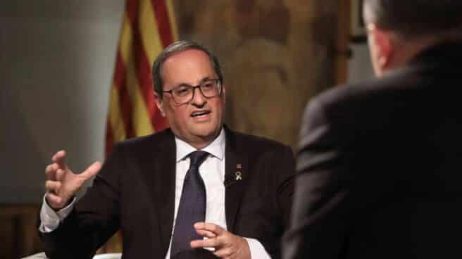 Quim Torra, entrevistado en TV3.
