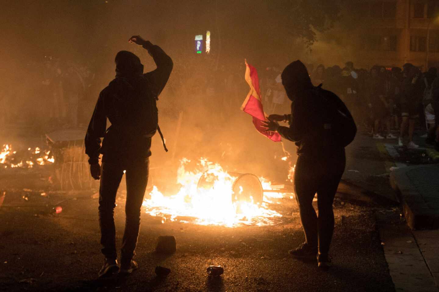 Los CDR agreden a varios periodistas de RTVE y Antena 3 que cubrían las protestas