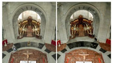 La basílica del Valle de los Caídos, después de la salida de los restos de Franco
