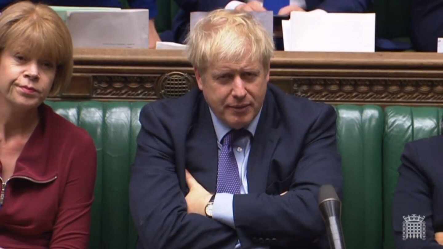 Boris Johnson en Westminster
