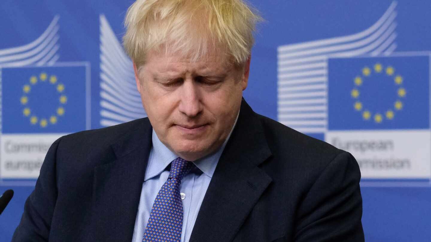 Boris Johnson en la cumbre europea.