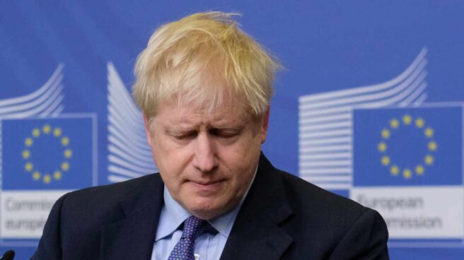 Boris Johnson en la cumbre europea.