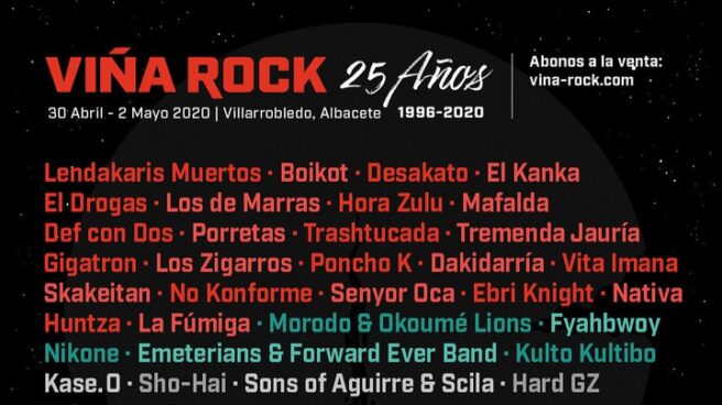 Confirmaciones Viña Rock 2019