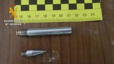 Un bolígrafo-pistola, el arma incautada por la Guardia Civil en Granada
