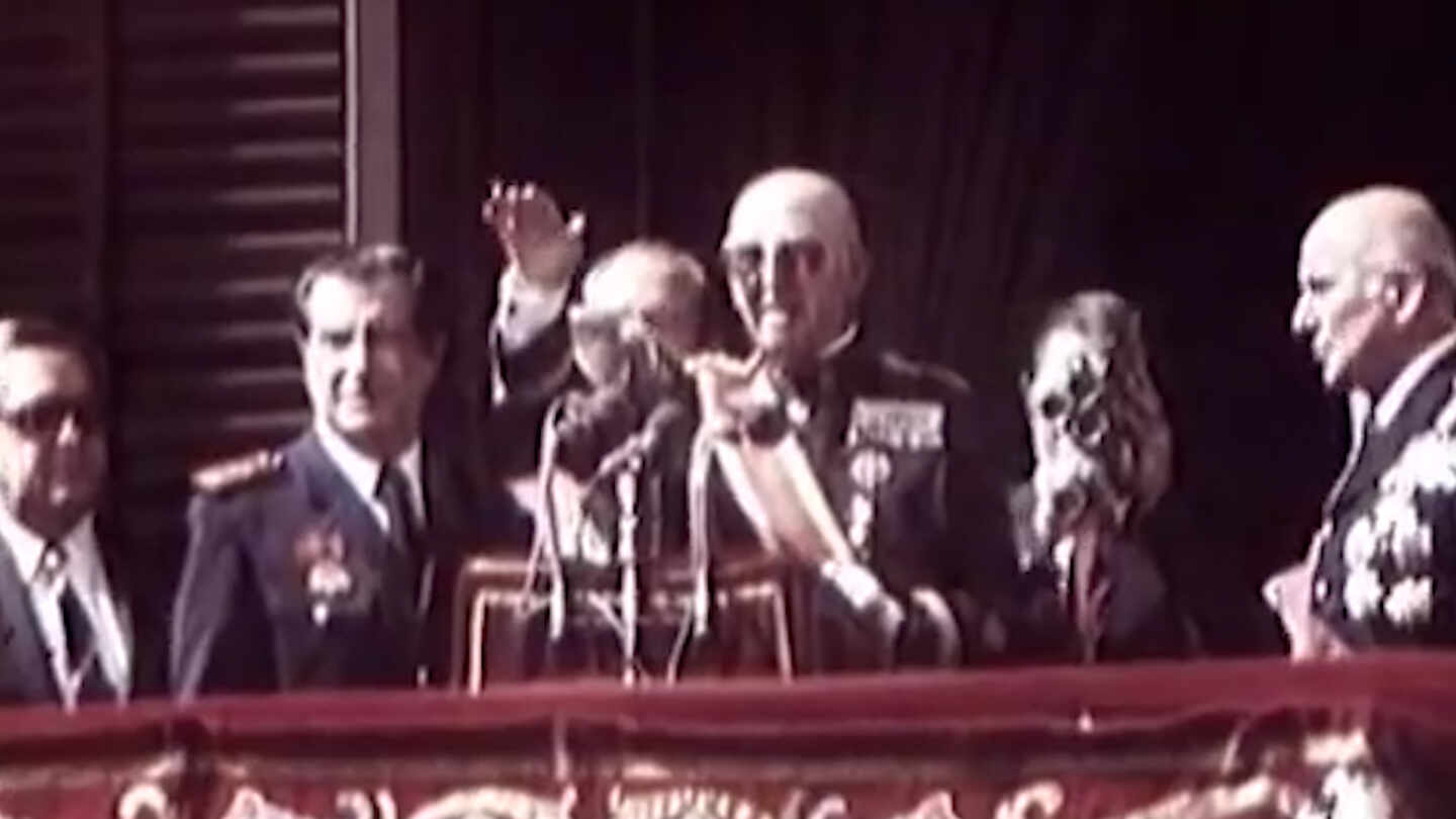 Francisco Franco, en una imagen de su última aparición pública