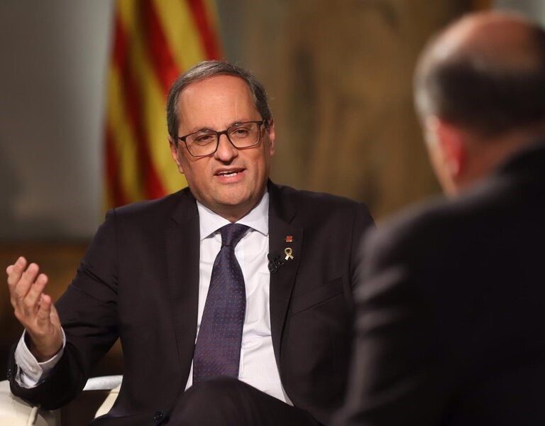 Torra, en defensa de Tsunami Democràtic: "Combatiré que se criminalice la desobediencia civil"