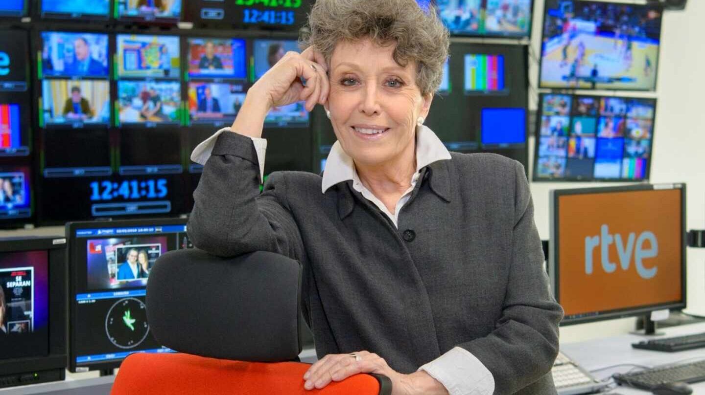 Rosa María Mateo, administradora provisional de RTVE, en las instalaciones de la cadena pública.