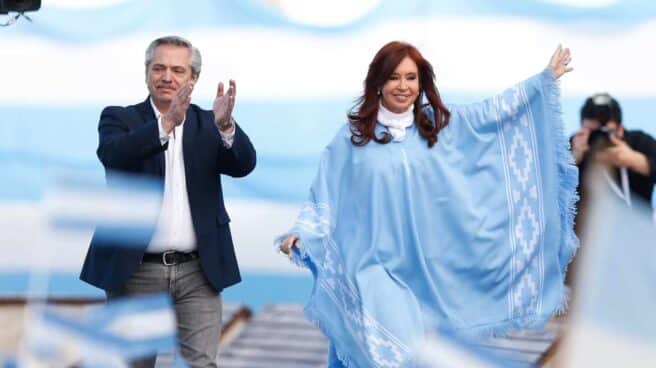Alberto Fernández y Cristina Fernández en Argentina