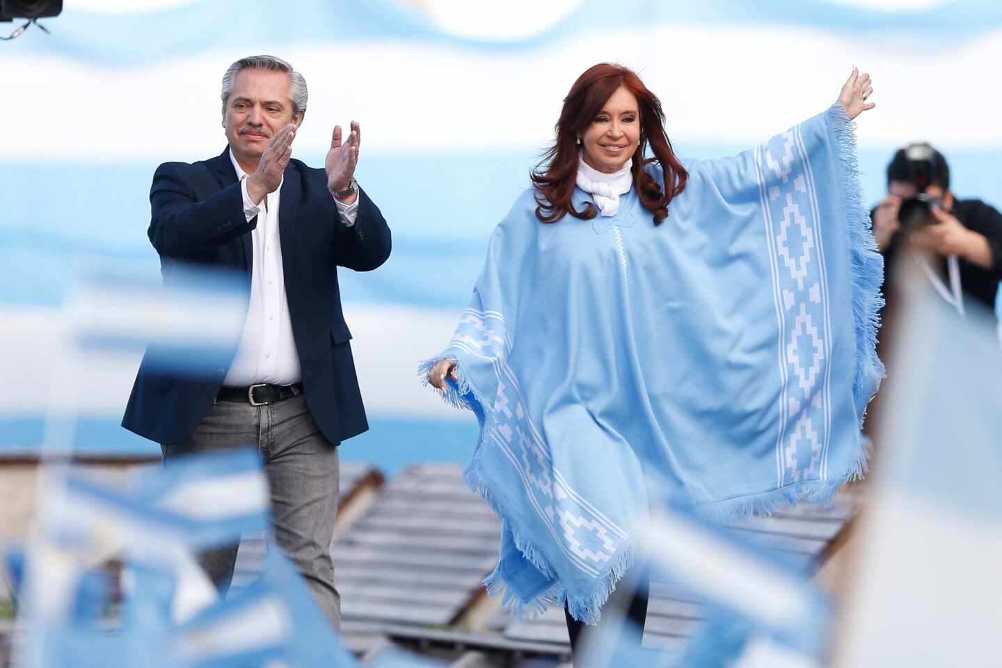 Alberto Fernández y Cristina Fernández en Argentina