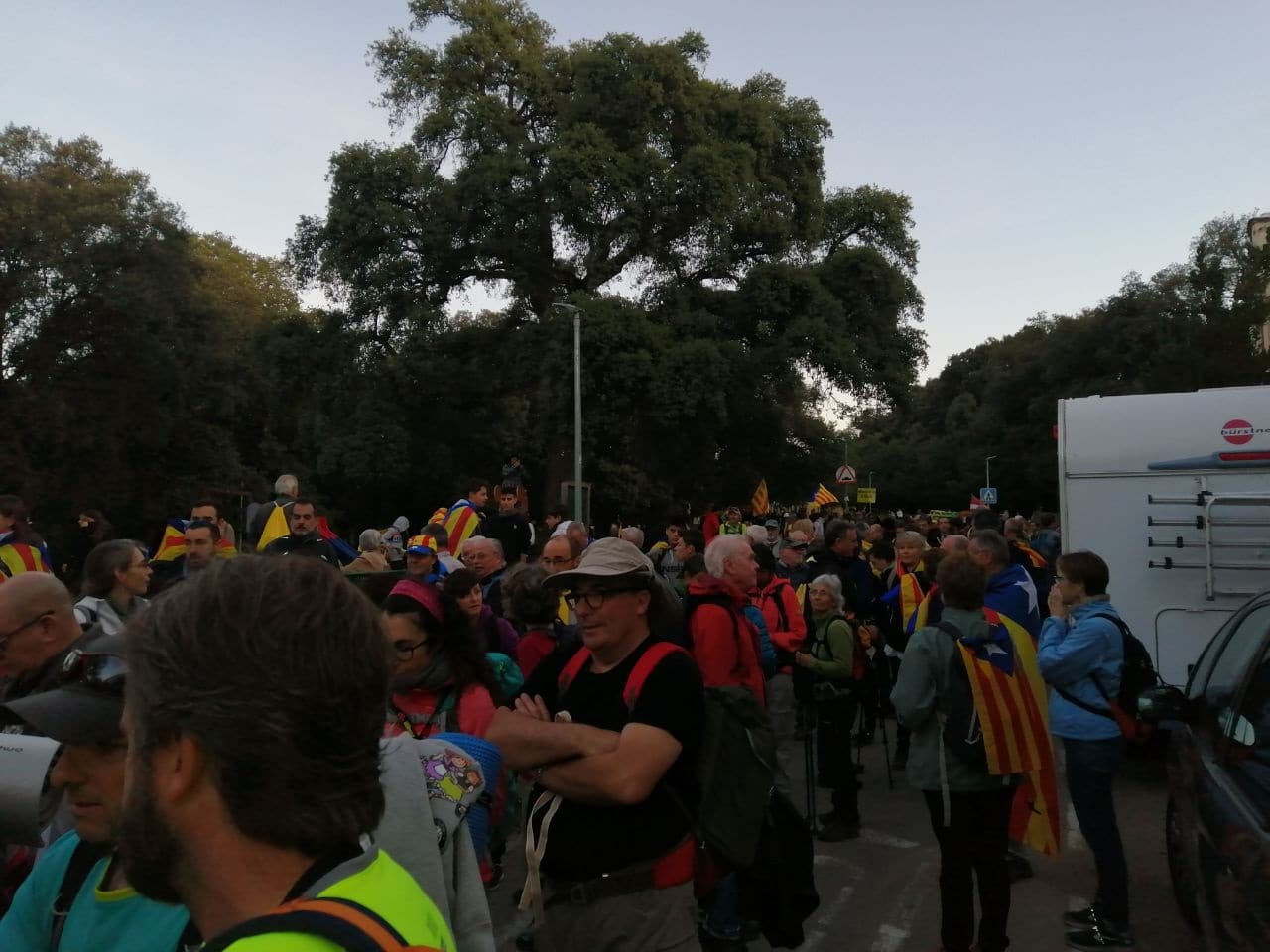 Más de 10 tramos de carreteras catalanas cortadas por los manifestantes