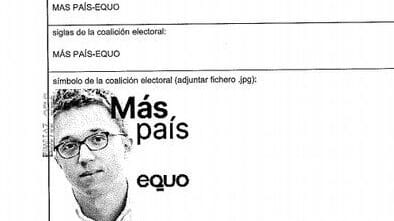Errejón copia la fórmula de Podemos: su cara será el logo de las papeletas de Más País y Equo