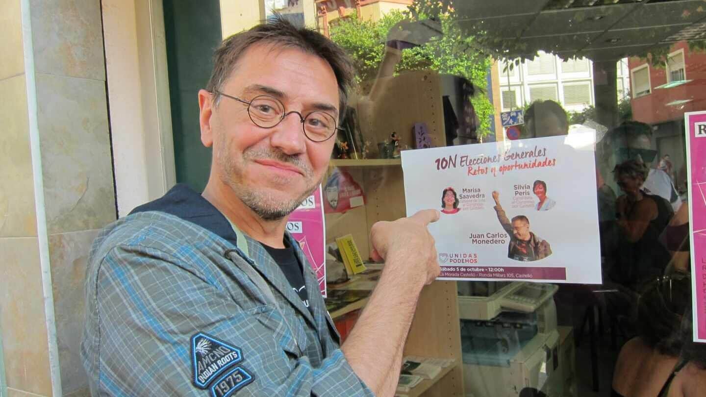 Monedero vuelve a atacar a Errejón: "Solo tiene ambición y le da igual el programa"