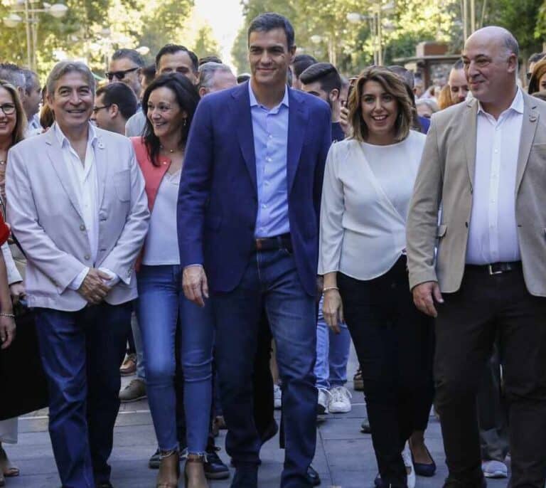 Sánchez promete en Jaén bajar el número de peonadas para cobrar el antiguo PER
