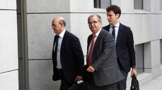 El expresidente del Banco Popular Ángel Ron, a su llegada este martes a la Audiencia Nacional.