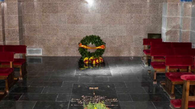 La nueva tumba de Franco en Mingorrubio.