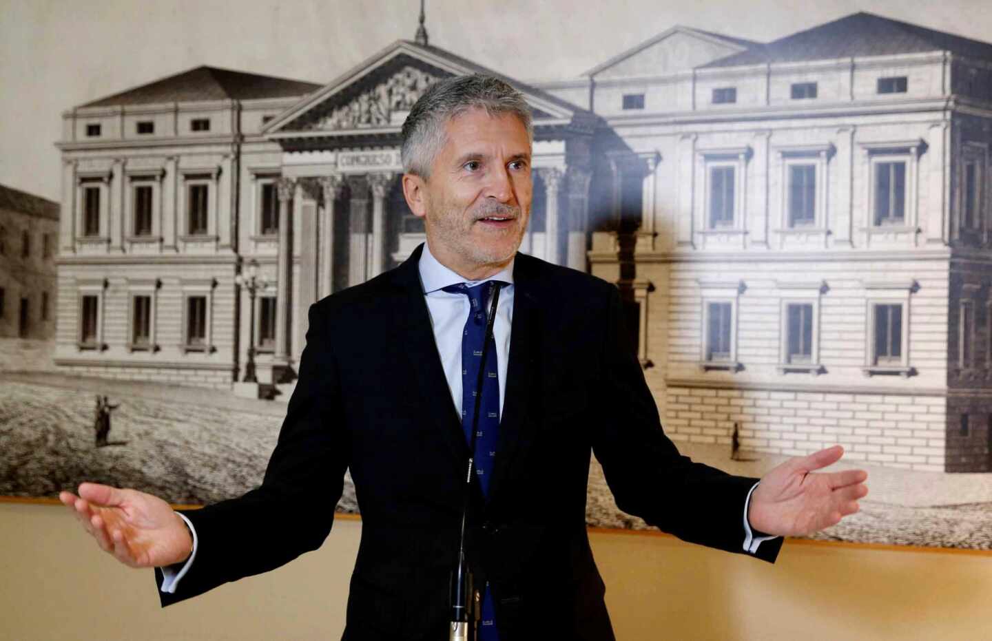 Fernando Grande-Marlaska, en el Congreso de los Diputados.