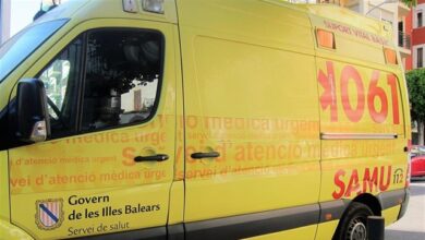 Herido muy grave un motorista de 64 años en un accidente en Palma