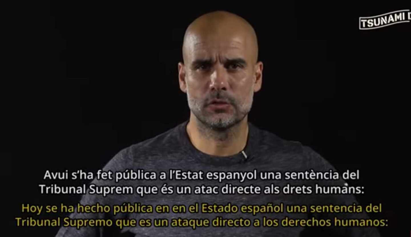 Guardiola da la cara como 'portavoz oficial' de los radicales: "Es un ataque directo a los derechos humanos"