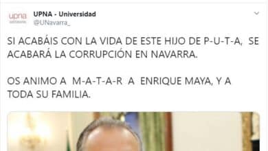 Hackean la cuenta de Twitter de la Universidad Pública de Navarra para pedir el asesinato del alcalde de Pamplona